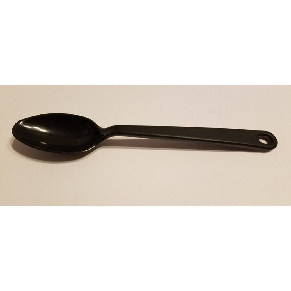 Vintage Tailor Made Products #3 Black Nylon Plastic Solid Spoon 11 1/2"